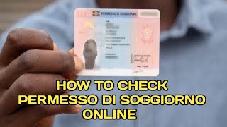 How to check permesso di soggiorno online its ready or they want some other documets italy [upl. by Krahmer]