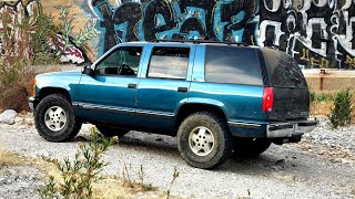 How to Fit 35 inch Tires on a Stock Tahoe and Going Off Road [upl. by Ava761]