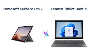 Microsoft Surface Pro 7 vs Lenovo Duet 3i  Powerful Performance or Affordable Versatility [upl. by Bedad740]