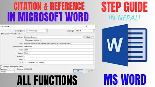 How to add citations and references in MS Word [upl. by Ynavoj]