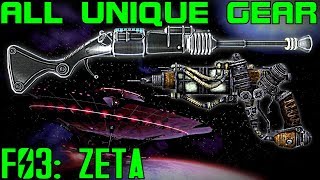 Fallout 3 Mothership Zeta  Unique Armor amp Weapons Guide DLC [upl. by Venita]