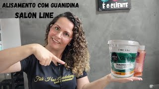 Tutorial de alisamento a base de guanidina Salon line [upl. by Herby257]