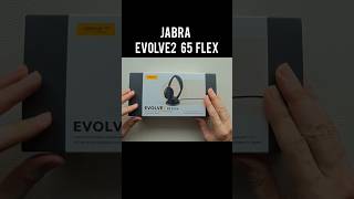 Unboxing the Jabra Evolve2 65 Flex portable headset designed for hybrid working [upl. by Vaclava122]