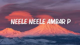 Kishore Kumar  Neele Neele Ambar Par Lyrics [upl. by Atinauj]