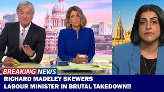 ITV GMBs Controversy Richard Madeley skewers Labour minister in brutal takedown [upl. by Kristopher349]