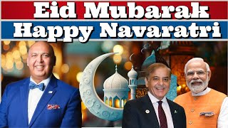 SajidTarar Eid Mubarak amp Happy Navratri to everyone ArzooKazmi India PMModi [upl. by Nosreg]