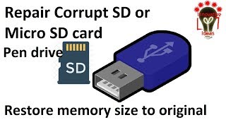 Repair Corrupted Pendrive and Memory card command prompt and disk management [upl. by Jeroma266]