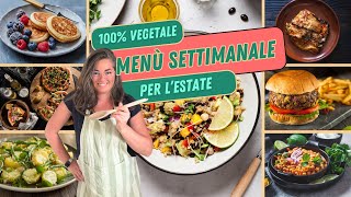 Menù Estivo Vegano per la Famiglia Ricette e Lista della Spesa  PDF da scaricare [upl. by Ratep]