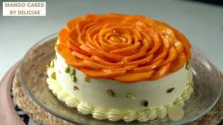 The Iconic Mango Gateau  Mango Cakes by Deliciae [upl. by Georgetta]