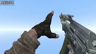 STALKER Clear Sky All Weapons Reload Animations amp Real Name Guns  Garrys Mod [upl. by Zolner]