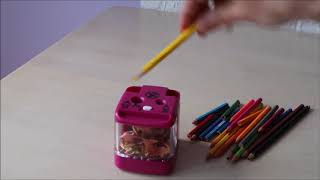 Электрическая точилка для карандашей Electric Pencil Sharpener UNITED OFFICE [upl. by Kcirneh627]