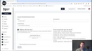Sådan opsætter du en eBoks Skabelon  NextSign [upl. by Ahseina]