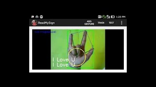 Hand Gesture Recognition Using OpenCV on Android [upl. by Hayimas]