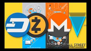 DASH ZCASH MONERO VERGE CRYPTOTRADING MARDI 7 AOÛT 2018 PRIVACY COINS [upl. by Jaworski]