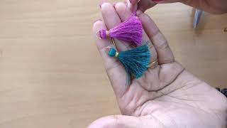 How To Make Tassels For Blouse  DIY  Silk Thread Tassels At Home [upl. by Edroi259]