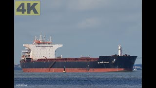 AM POINT LISAS  Shipspotting Germany 🇩🇪 IMO 9587477  River Elbe near Otterndorf  4K VIDEO [upl. by Nassi699]