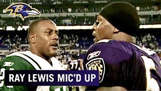 Ray Lewis Micd Up vs Jets ‘Get Off the Field’  Baltimore Ravens [upl. by Lytsyrk954]