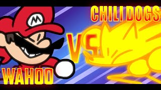 Speedrunner Mario VS Super Sonic Fight scene from the 276M Sub Special  SOMETHING VERSUS 🤼‍♂️ [upl. by Atinas869]