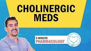 Pharmacology  Cholinergic drugs nursing RN PN NCLEX [upl. by Ohce598]