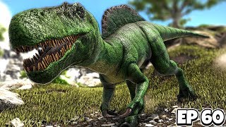 Taming the MYSTERIOUS SPINORAPTOR Hybrid  ARK Survival Evolved Jurassic 60 [upl. by Eniamej]