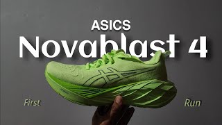 Asics Novablast 4 First Run  Sepatu Lari Favorit Semua Orang Muncul Lagi  Masih Jadi Favorit [upl. by Randal]