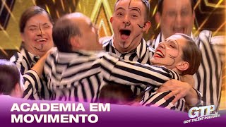 BOTÃO DOURADO para a Academia em Movimento Somos Todos Iguais ApuramentoGot Talent Portugal 24 [upl. by Eillib101]