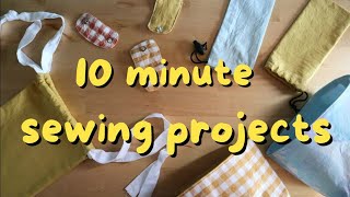 10 Minute Sewing Projects  DIY gift ideas [upl. by Orelle]