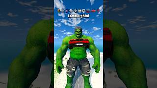 Super Cars vs Hulk 😱❌ BeamNGDrive shorts beamngdrive [upl. by Lukasz]