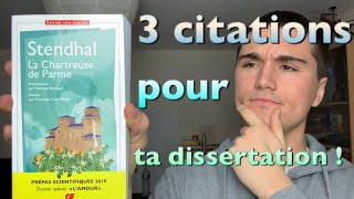 3 Citations de quotLa Chartreuse de Parmequot pour ta dissertation [upl. by Octavie]