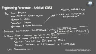 Annual Cost  Fundamentals of Engineering Economics [upl. by Aleit]