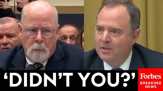 JUST IN Adam Schiff Accuses John Durham Of Violating Department Policy [upl. by Dasha]