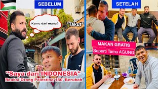 Tau Saya Dari INDONESIA Reaksi Warga PALESTINA Berubah Total [upl. by Chader]