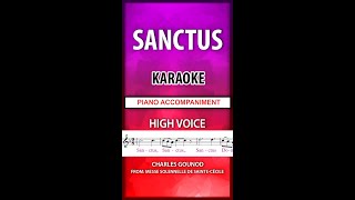 Sanctus  Gounod  Karaoke for MOBILE [upl. by Ainesej]