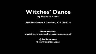 Witches Dance by Barbara Arens ABRSM Clarinet Grade 5 [upl. by Bergh796]