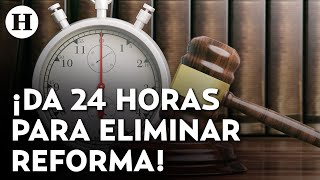 Jueza ordena eliminar reforma al PJ del DOF amenaza con llevar caso al Ministerio Público [upl. by Gothard726]