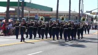 1st Marine Division Band  2012 Oceanside Independence Day Freedom Parade [upl. by Oniskey672]