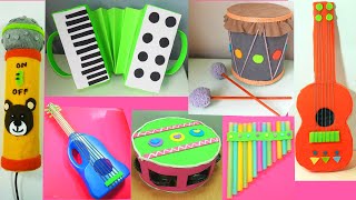 6 INSTRUMENTOS CASEROS CON RECICLAJE ♬ Diy Manualidades [upl. by Jud]