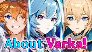 Grand Master Varka Every Voice line About Him  ft Eula Childe Jean Kaeya  Genshin Impact [upl. by Ketchan]