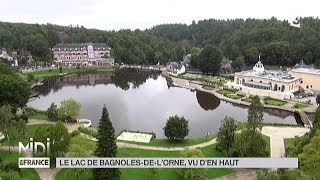 VUE DEN HAUT  Le lac de BagnolesdelOrne [upl. by Yffub]