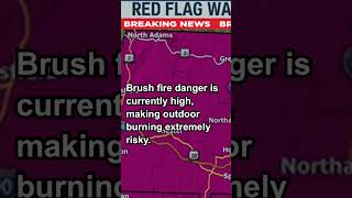 Red Flag Warning Alert for Western Massachusetts Stay Safe  Fire warning firstalert news usa [upl. by Einna]