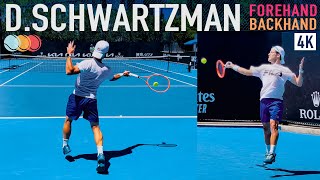 Diego Schwartzman  Court Level Practice [upl. by Anyg655]