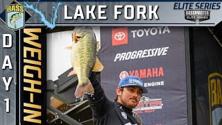 ELITE Day 1 weighin at Lake Fork [upl. by Ahsiram]