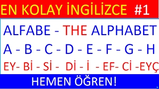 İngiliz alfabesi  İngilizce Alfabe  The English alphabet Kodlama Spelling 1 DERS [upl. by Lawley465]