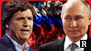 Tucker drops BOMBSHELL about his Putin interview NSA is PISSED  Redacted with Clayton Morris [upl. by Ariec171]