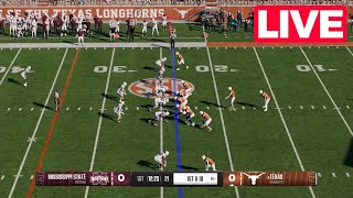 NCAAF LIVE🔴 Mississippi State Bulldogs vs Texas Longhorns  Week 5 2024  Full Game Highlights [upl. by Janot]