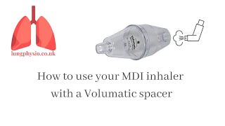 How to use your MDI inhaler with a Volumatic spacer [upl. by Zack35]