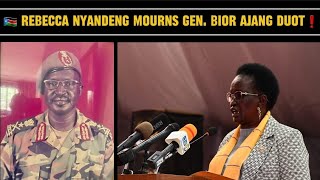 A HEARTWARMING TRIBUTE TO THE LATE LT GEN BIOR ASUOD 🇸🇸 FROM MAMA REBECCA NYANDENG DE MABIOR 💖❗️ [upl. by Eppesiug]