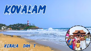 Kerala Day 7  Kovalam beach Kerala  Padmanabhaswamy Temple  Azhimala Shiva Temple [upl. by Sdlonyer]