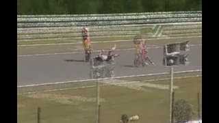 Corrected video MotoGP crash in Brno  Bautista 250 ccm 2009 [upl. by Yerffeg]