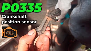 P0335 crankshaft position sensor a circuit  P0335  P0335 fault code [upl. by Savill]